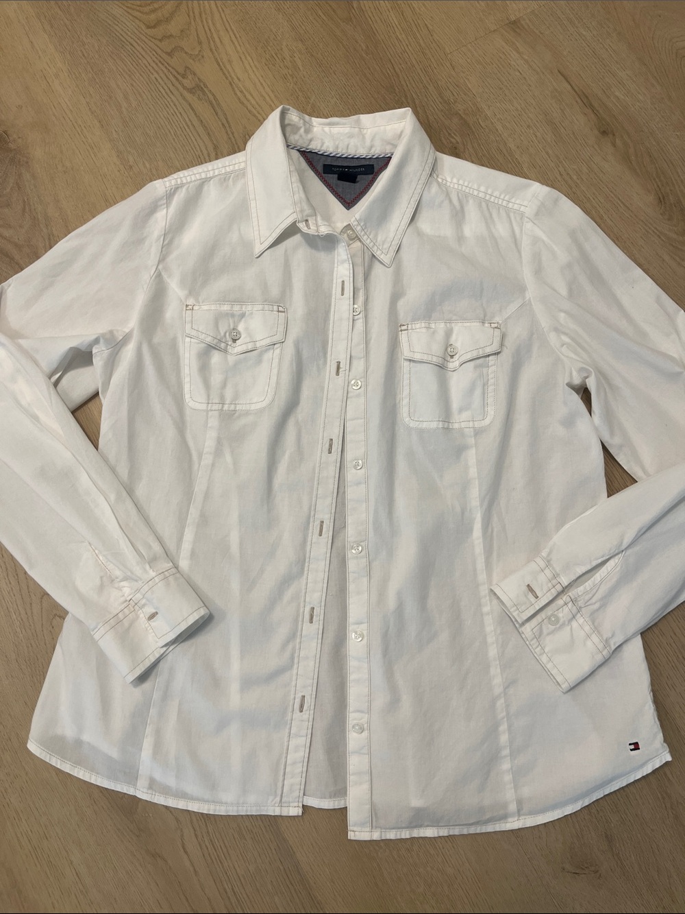 Tommy Hilfiger White Button-Down Shirt